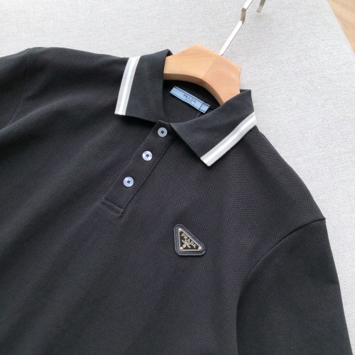 NIGO Prada Men's Summer Logo Colorblocked Lapel Cotton Short Sleeve Straight Polo Shirt #nigo81275
