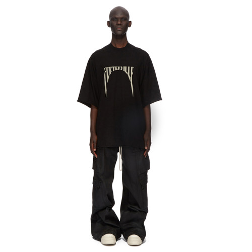 NIGO Rick Owens Men's High Street Four Seasons Batik Solid Color Stretch Lace-Up Workwear Flared Pants Casual Denim Trousers Pants Ngvp #nigo1772