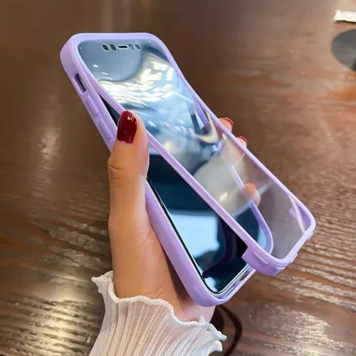 iPhone Case 360 Full Body Front+Back Silicone Bumper
