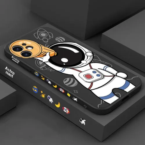 iPhone Case Cute Astronaut Hand Lanyard