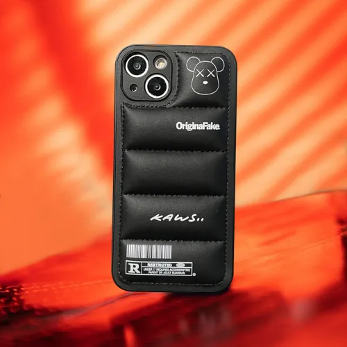 3D Phone Case | Black Bear Feathered