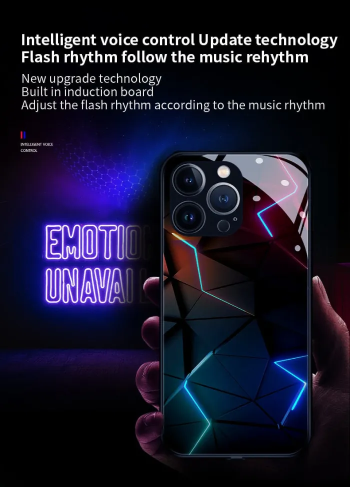 Advanced Technology Smart Voice Activated Luminous Case For iPhone