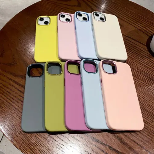METAL LENS LIQUID SILICONE IPHONE CASE
