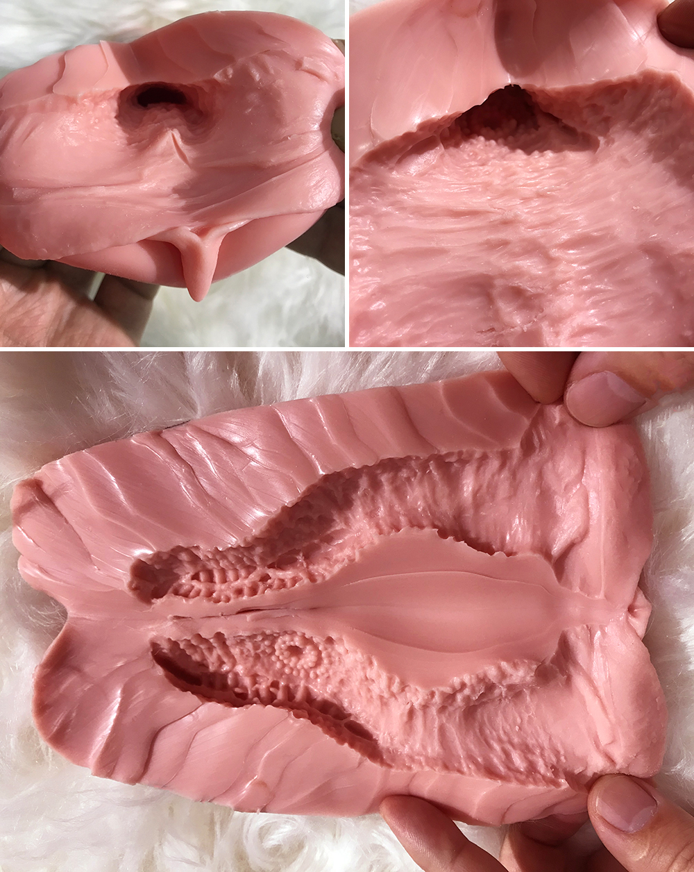 Gynoid Doll RZR|Realistic Silicone Sex Doll|Vagina cavity|Inside structure of vagina cavity|M15:13cm