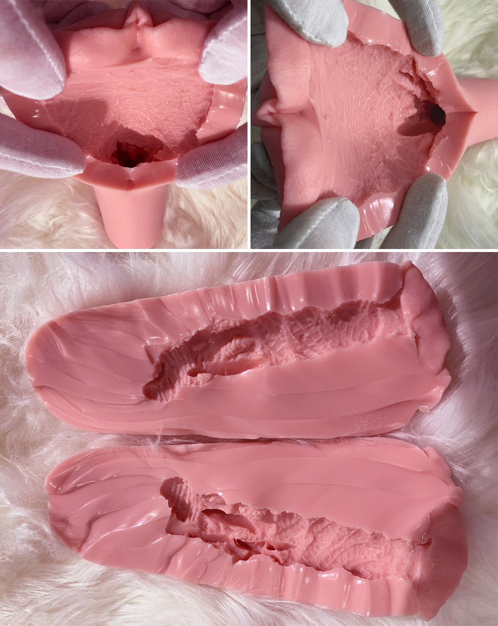 Gynoid Doll RZR|Realistic Silicone Sex Doll|Vagina cavity|Inside structure of vagina cavity|M10:12cm