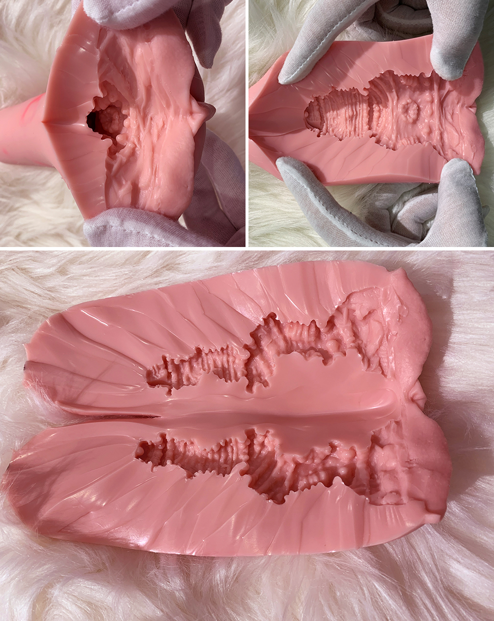 Gynoid Doll RZR|Realistic Silicone Sex Doll|Vagina cavity|Inside structure of vagina cavity|M12:11cm
