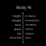 Gynoid Silicone Sex Doll Model 16 Body 16 - 165cm/5’5’’