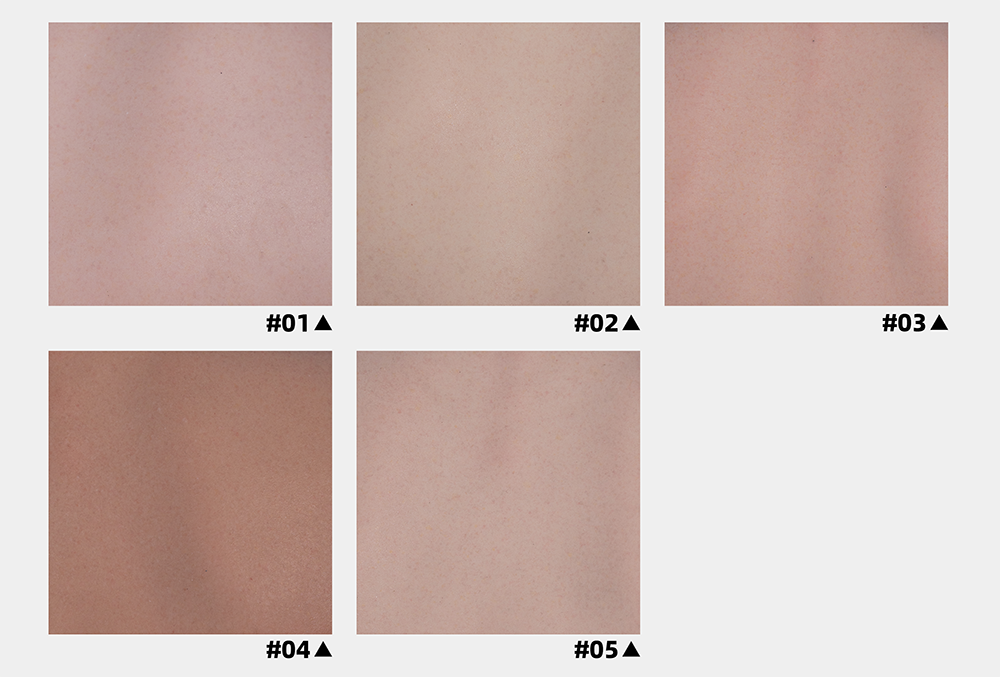 Gynoid 5 skin color comparison