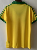 1978 Brazil Home Retro Soccer Jersey