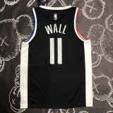 Clippers WALL #11 Black Top Quality Hot Pressing NBA Jersey