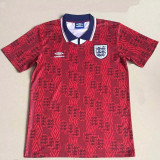 1994 England Away Red Retro Soccer Jersey