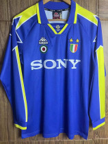 1996-1997 JUV Away Blue Retro Long Sleeve Soccer Jersey (长袖)