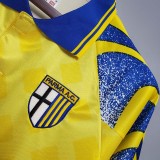 1995-1997 Parma Yellow Retro Soccer Jersey