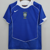 2004 Brazil Away Retro Soccer Jersey