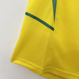 2002 Brazil Home Retro Soccer Jersey