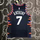 KNICKS ANTHONY #7 Black Top Quality Hot Pressing NBA Jersey