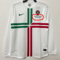 2012 Portugal Away Long Sleeve Retro Soccer Jersey (长袖)
