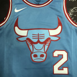 BULLS BALL #2 Blue Top Quality Hot Pressing NBA Jersey