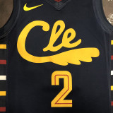 Cleveland Cavaliers IRVING #2 Black Top Quality Hot Pressing NBA Jersey