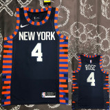 KNICKS ROSE #4 Black Top Quality Hot Pressing NBA Jersey