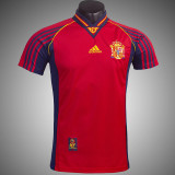 1998 Spain Home Retro Soccer Jersey
