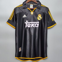 1998-2000 RMA Away Black Retro Soccer Jersey