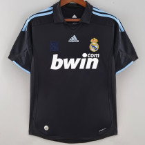 2009-2010 RMA Away Black Retro Soccer Jersey