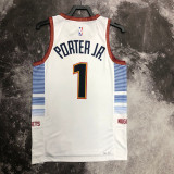 2022-23 Nuggets PORTER JR. #1 White City Edition Top Quality Hot Pressing NBA Jersey