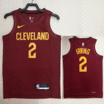 2022-23 Cleveland Cavaliers IRVING #2 Red Top Quality Hot Pressing NBA Jersey