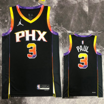 2022-23 SUNS PAUL #3 Black Top Quality Hot Pressing NBA Jersey (Trapeze Edition)