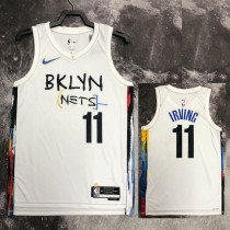 2022-23 Nets IRVING #11 White City Edition Top Quality Hot Pressing NBA Jersey