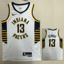 2022-23 Indiana Pacers GEORGE #13 White Top Quality Hot Pressing NBA Jersey