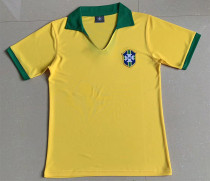 1957 Brazil Home Retro Soccer Jersey