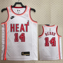 2022-23 Heat HERRO #14 White Top Quality Hot Pressing NBA Jersey (Retro Logo)