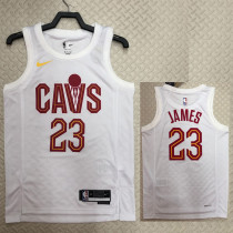 2022-23 Cleveland Cavaliers JAMES #23 White Top Quality Hot Pressing NBA Jersey