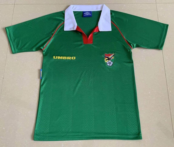 1994 Bolivia Green Retro Soccer Jersey