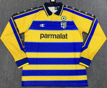 1999-2000 Parma Home Long Sleeve Retro Soccer Jersey