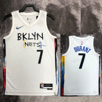 2022-23 Nets DURANT #7 White City Edition Top Quality Hot Pressing NBA Jersey