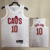 2022-23 Cleveland Cavaliers CARLAND #10 White Top Quality Hot Pressing NBA Jersey