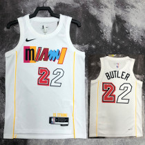 2022-23 HEAT BUTLER #22 White City Edition Top Quality Hot Pressing NBA Jersey