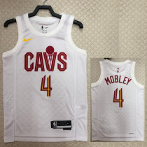 2022-23 Cleveland Cavaliers MOBLEY #4 White Top Quality Hot Pressing NBA Jersey