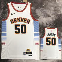 2022-23 Nuggets GORDON #50 White City Edition Top Quality Hot Pressing NBA Jersey
