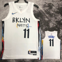 2022-23 NETS IRVING #11 White City Edition Top Quality Hot Pressing NBA Jersey