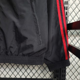 2022-23 Argentina Black Red Double Sided Windbreaker 三星(双面风衣)