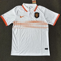 2021-23 Netherlands White Classic Polo Short Sleeve