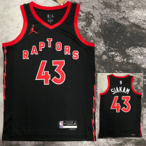 2022-23 RAPTORS SIAKAM #43 Black red Top Quality Hot Pressing NBA Jersey (Trapeze Edition)