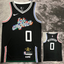 2022-23 Clippers WESTBROOK #0 Black City Edition Top Quality Hot Pressing NBA Jersey