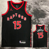 2022-23 RAPTORS CARTER #15 Black red Top Quality Hot Pressing NBA Jersey (Trapeze Edition)
