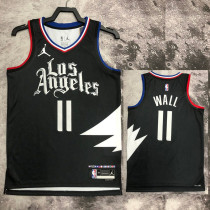 2022-23 Clippers WALL #11 Black Top Quality Hot Pressing NBA Jersey (Trapeze Edition)