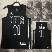 2022-23 NETS IRVING #11 Black Top Quality Hot Pressing NBA Jersey (Trapeze Edition)